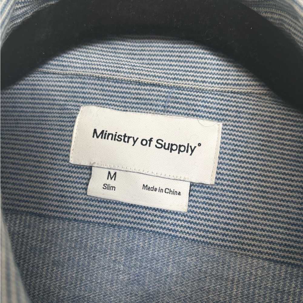 Ministry of Supply Men’s Hybrid Button Down in Chambray